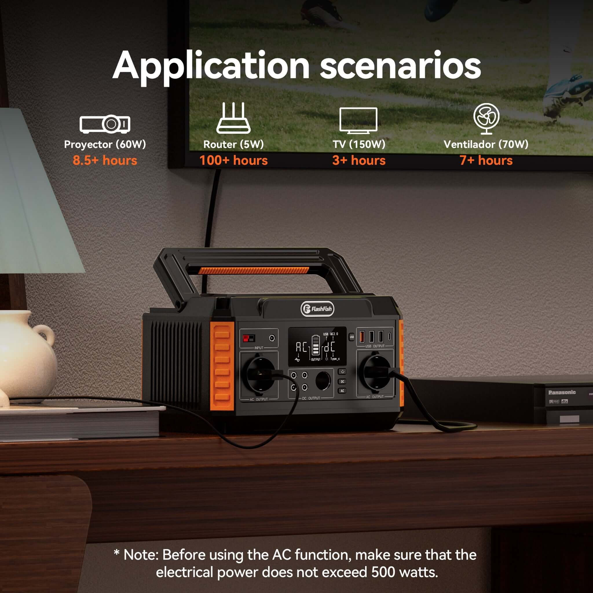 Flashfish P60 Portable Power Station for Epic Camping and RV Trips