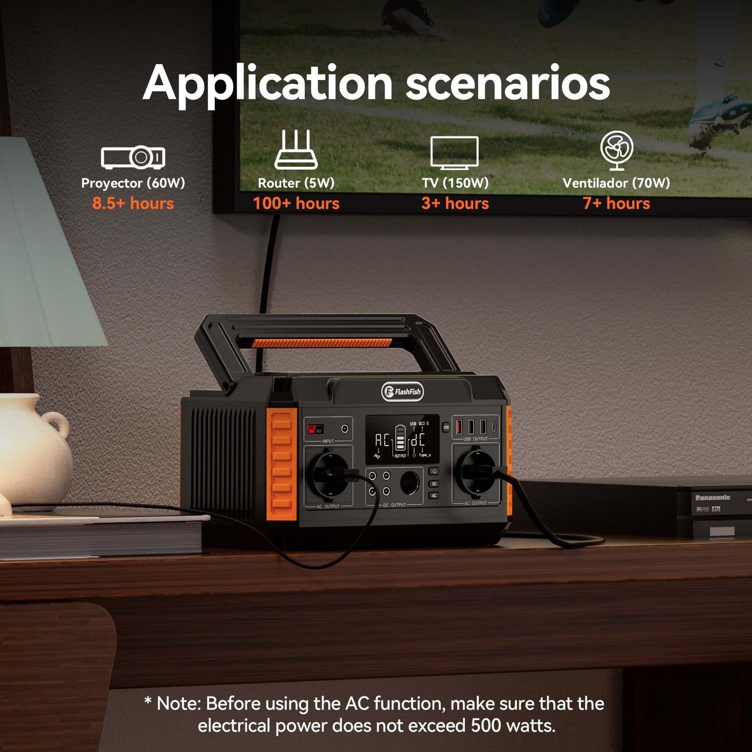 Flashfish P60 Portable Power Station for Epic Camping and RV Trips