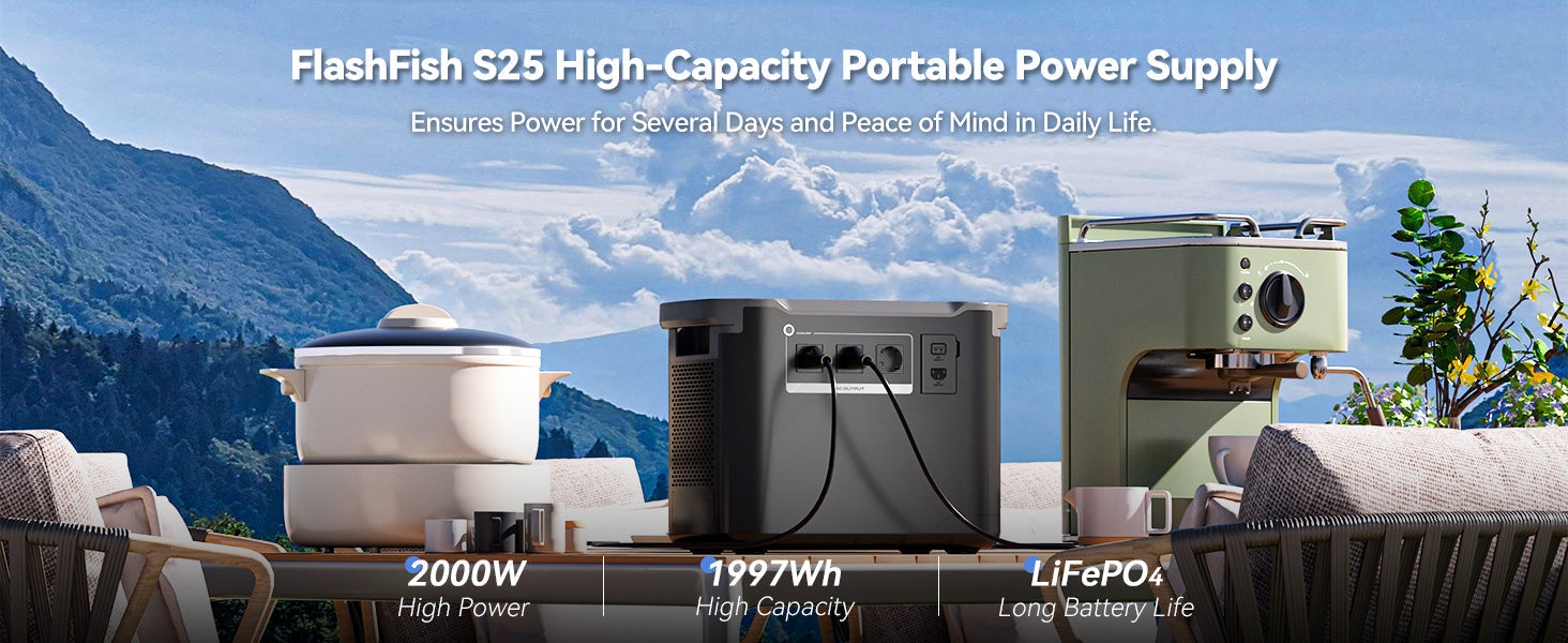 🚀 Unbeatable Power, Unbeatable Price: Get the FlashFish S25 2000W LiFePO4 for Only €439.99! (11.11 Sale)