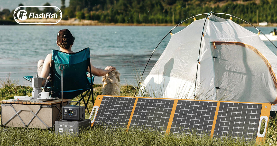 FlashFish portable power stations for camping, travel charging and selected backup loads