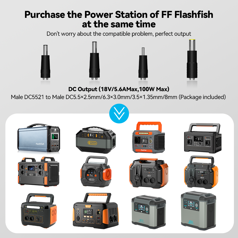 Flashfish P60 + TSP100 Solar Generator Kit丨560W 520Wh + 100W Solar Panel