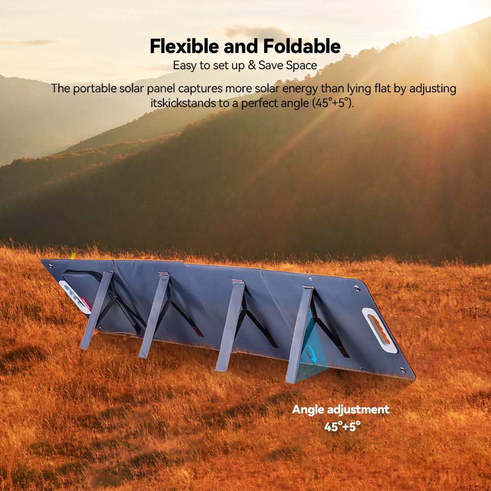 FlashFish TSP100 100W Solar Panel Outdoor Solar Power Kit Product Application Images
