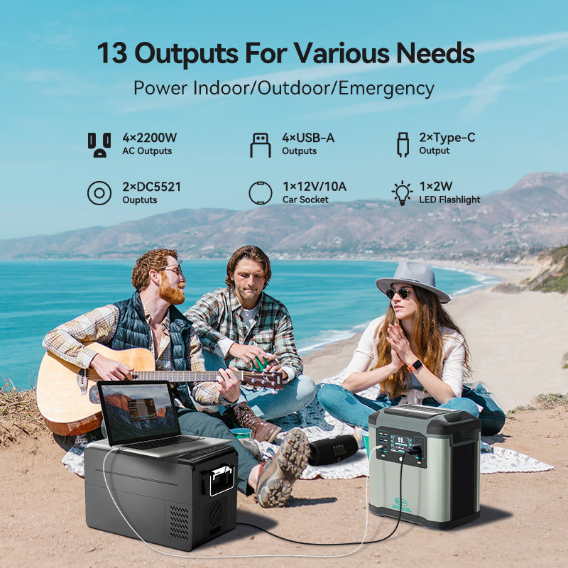 【Fast Charge】【UPS】Flashfish P25 Max Portable Power Station | 2200W 1935Wh