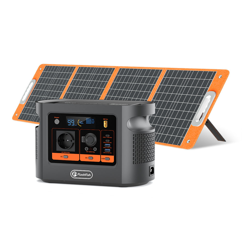 FlashFish E106B Portable Power Station | 600W + 384Wh LiFePO4