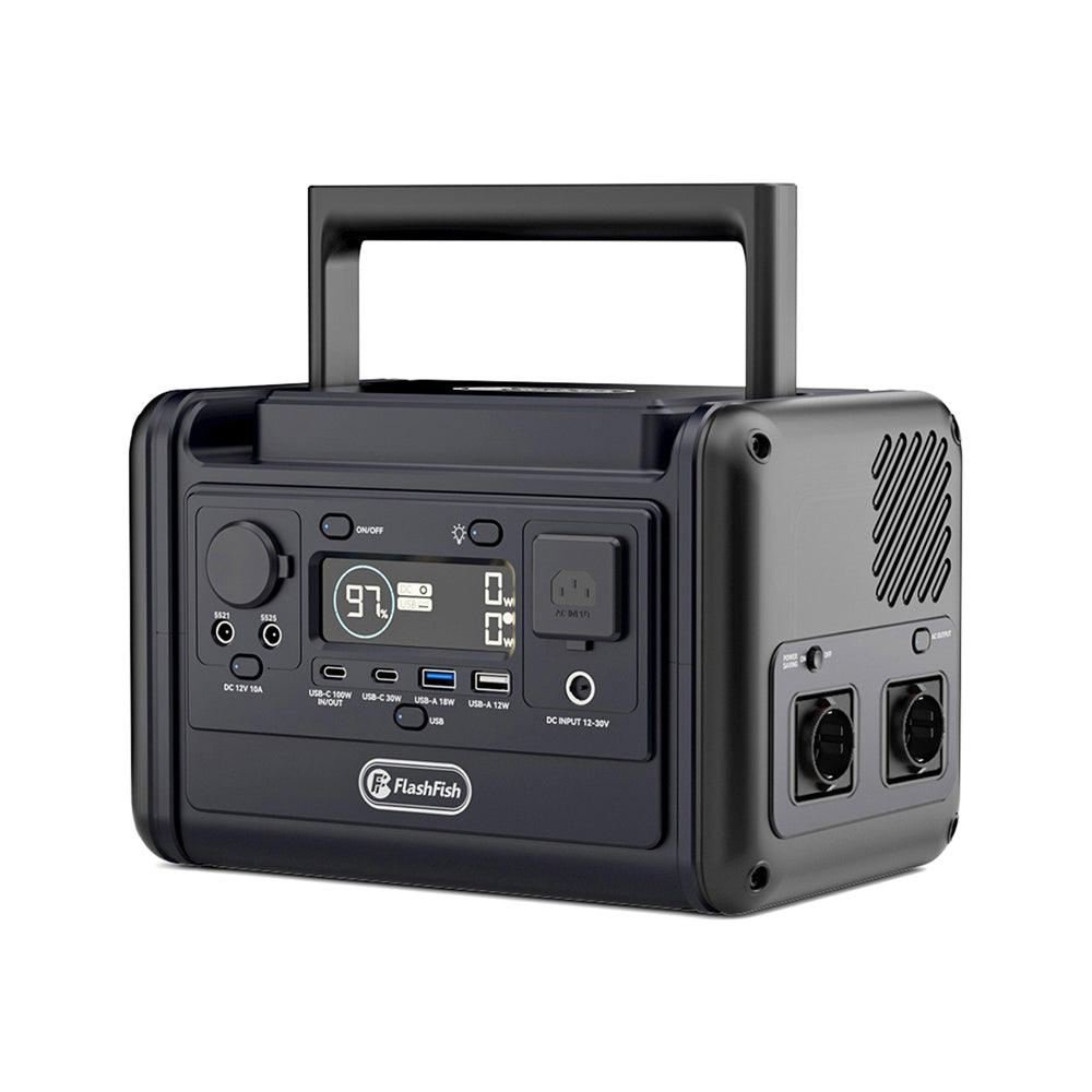 【LFP】Flashfish T300PRO Portable Power Station | 300W 230Wh/72000mAh | Pure sine wave | Lithium iron phosphate battery