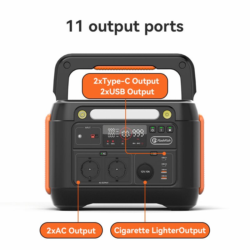 Flashfish A1001 UPS Portable Power Station | 1000W 1002Wh