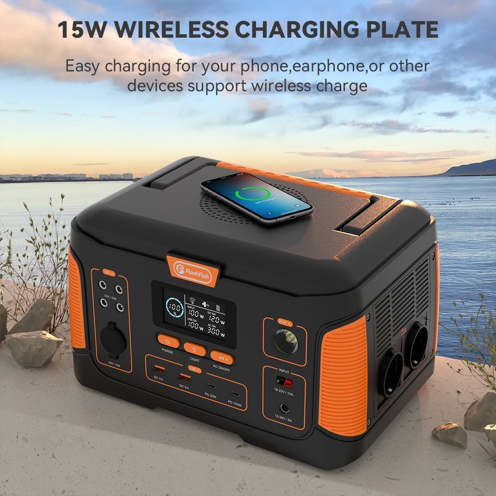 Flashfish J1000PLUS+TSP100 Solar Generator Kit丨1000W 932Wh + 100W Solar Panel