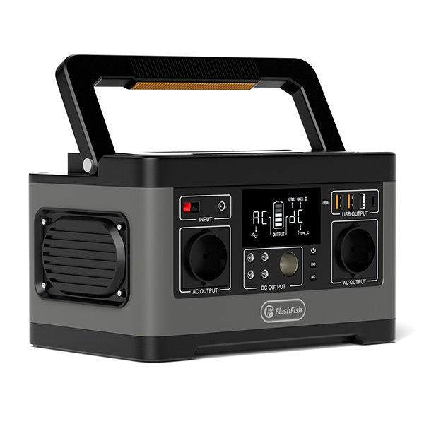 Flashfish P63 + TSP100 Solar Generator Kit | 500W 520Wh + 100W Solar Panel - FlashFish.EU