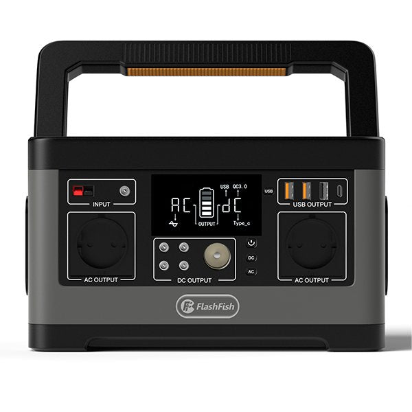 Flashfish P63 + TSP100 Solar Generator Kit | 500W 520Wh + 100W Solar Panel - FlashFish.EU