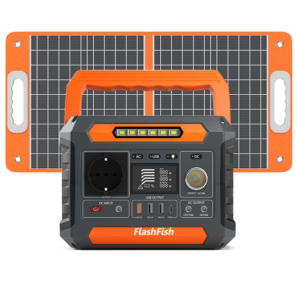 【UPS】Flashfish P66 + TSP60 Solar Generator Kit | 260W 288Wh + 60W Solar Panel