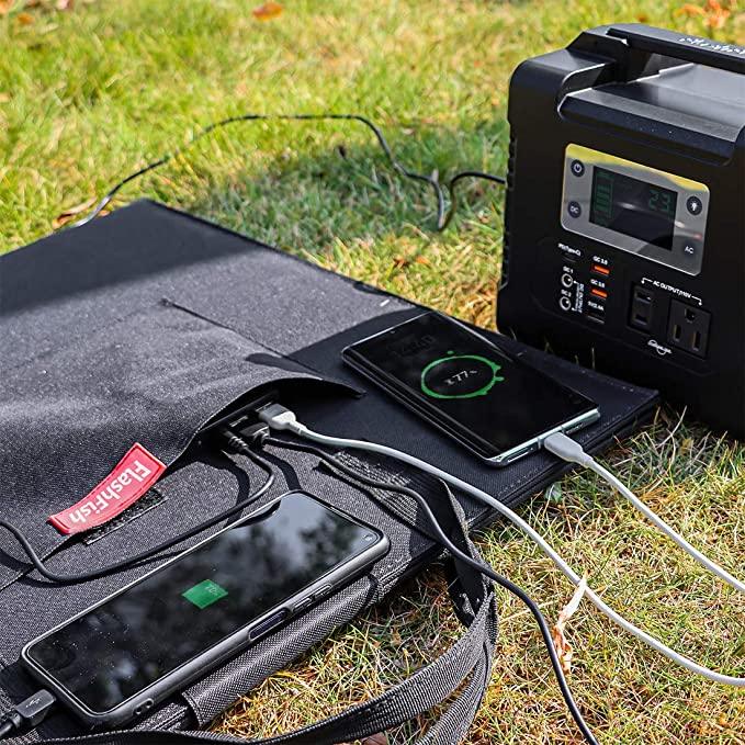 Flashfish SP100 Portable Solar Panel | 18V/100W