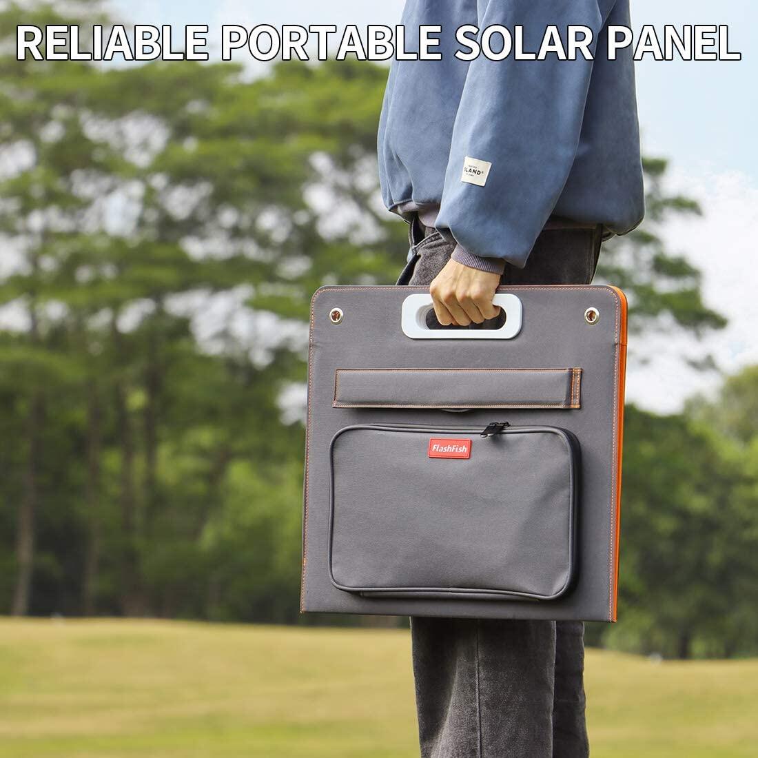 FlashFish TSP60 Portable Solar Panel | 18V/60W - FlashFish.EU