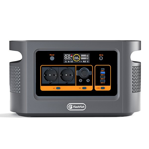 【LFP】Flashfish QE02D+2xTSP100 Solar Genrator丨1008Wh+200W
