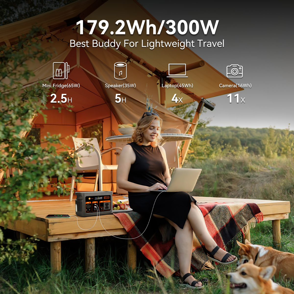 E103 powerstation 179.2Wh 300W