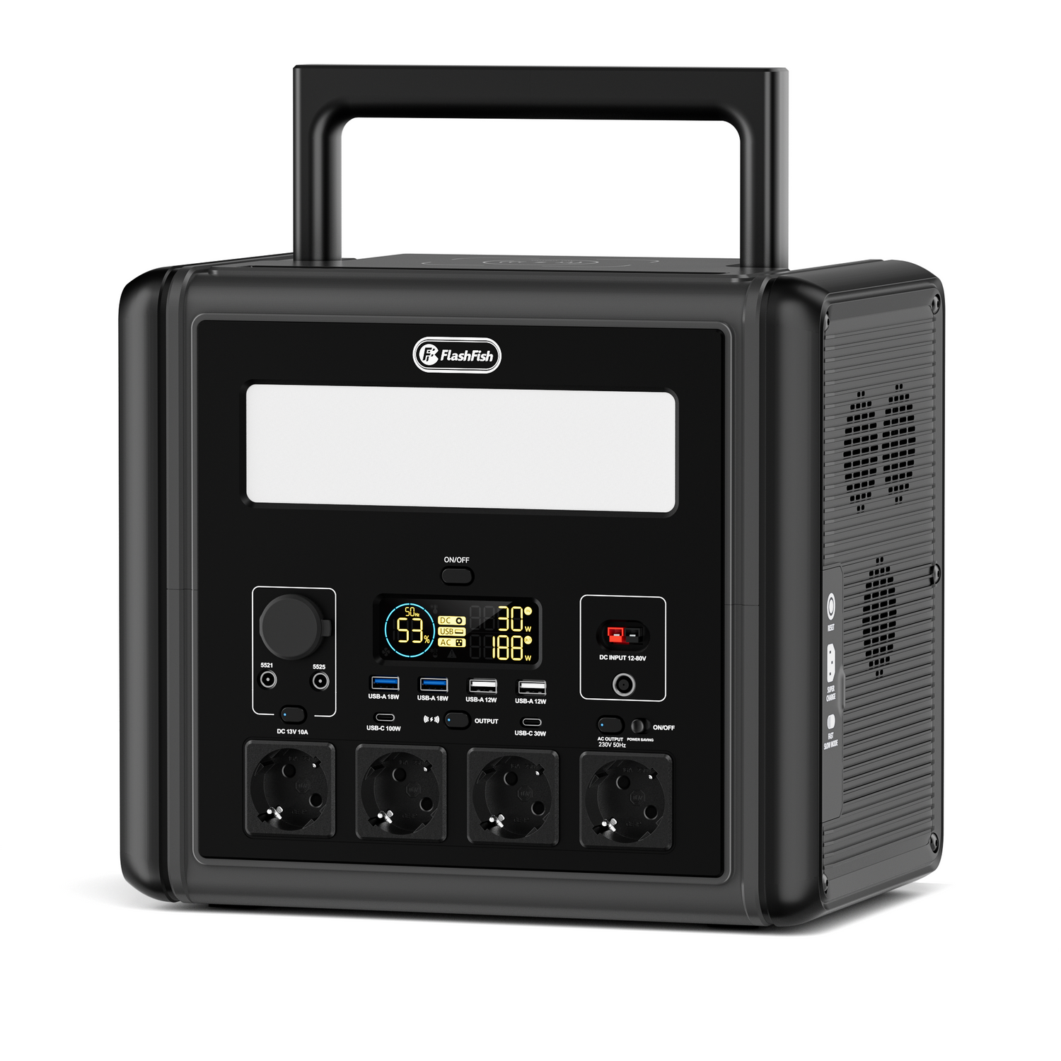FlashFish T2000 portable power station for fridge and freezer backup planning