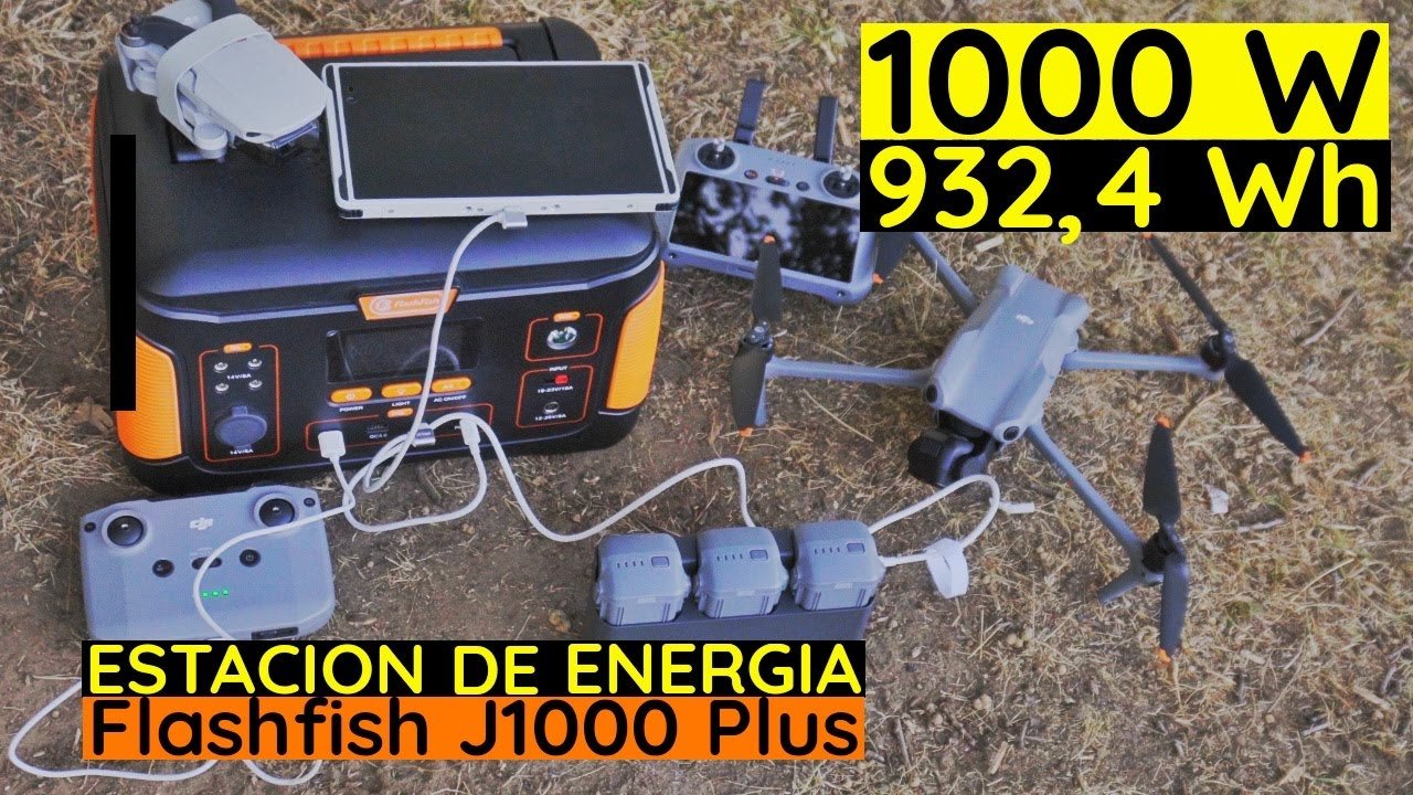 Mi ESTACION DE ENERGIA FLashfish J1000 PLUS | Potencia a buen PRECIO - flashfishsolargenerator