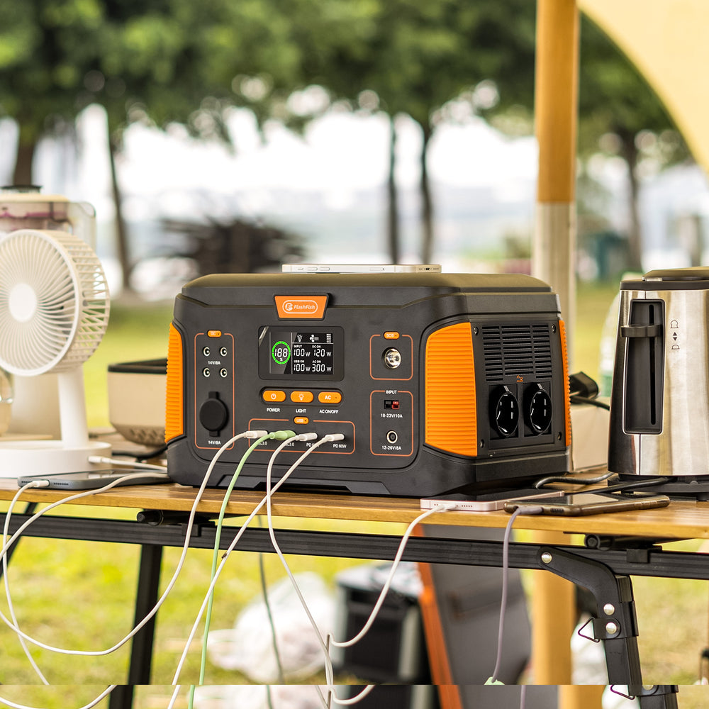 Flashfish 1041.6Wh Station Électrique Avec Panneau Solaire