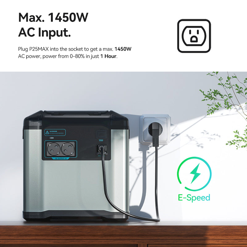 【Fast Charge】【UPS】Flashfish P25 Max Portable Power Station | 2200W 1935Wh - FlashFish.EU