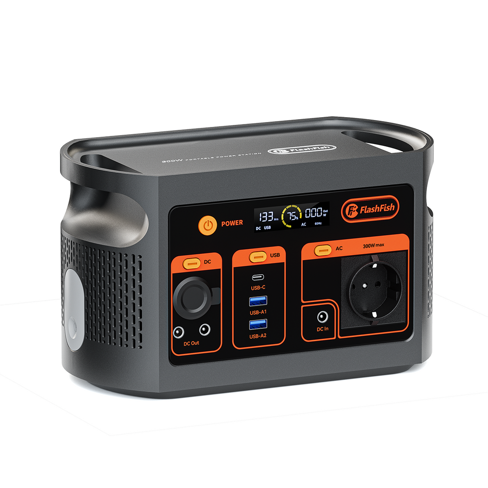 FlashFish E103 LiFePO4 Power Station | 300W 179.2Wh
