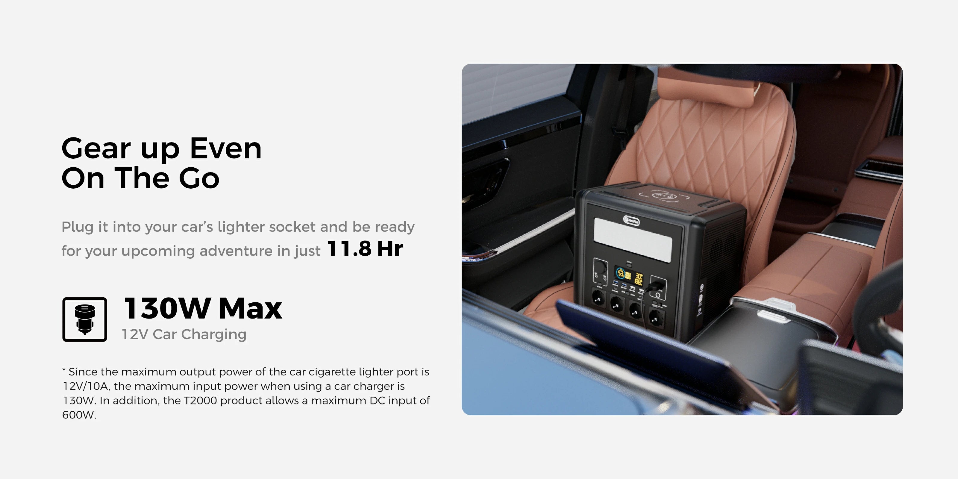 FlashFish T2000 portable power station, product feature banner