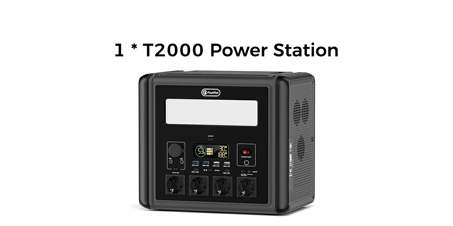 FlashFish T2000 portable power station, product detail image