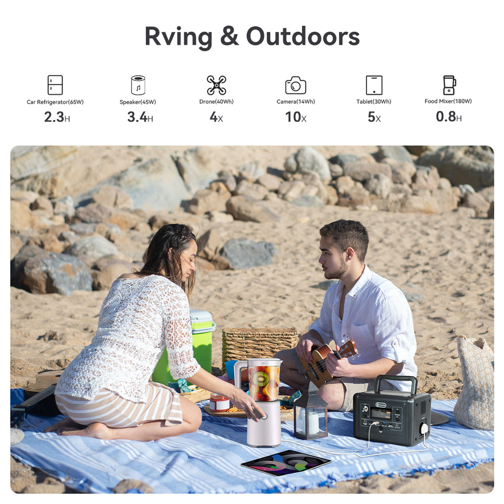 【LFP】Flashfish T200 Portable Power Station | 200W 153.6Wh/48000mAh