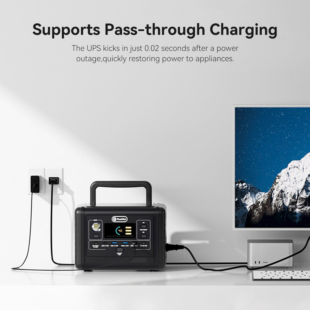 【LFP】Flashfish T200 Portable Power Station | 200W 153.6Wh/48000mAh