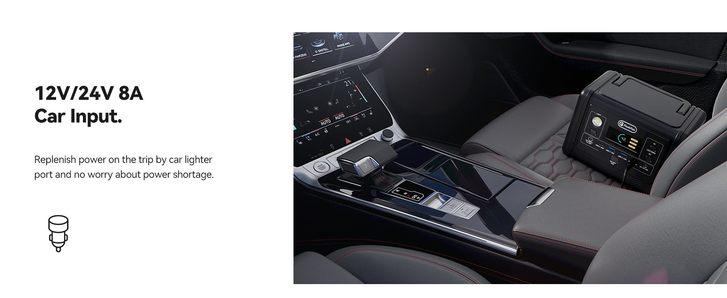 【LFP】Flashfish T200 Portable Power Station | 200W 153.6Wh/48000mAh