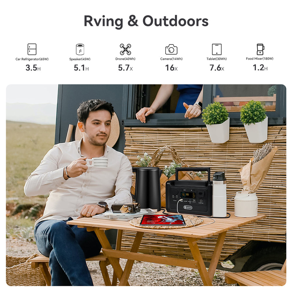 【LFP】Flashfish T300PRO Portable Power Station | 300W 230Wh/72000mAh | Pure sine wave | Lithium iron phosphate battery