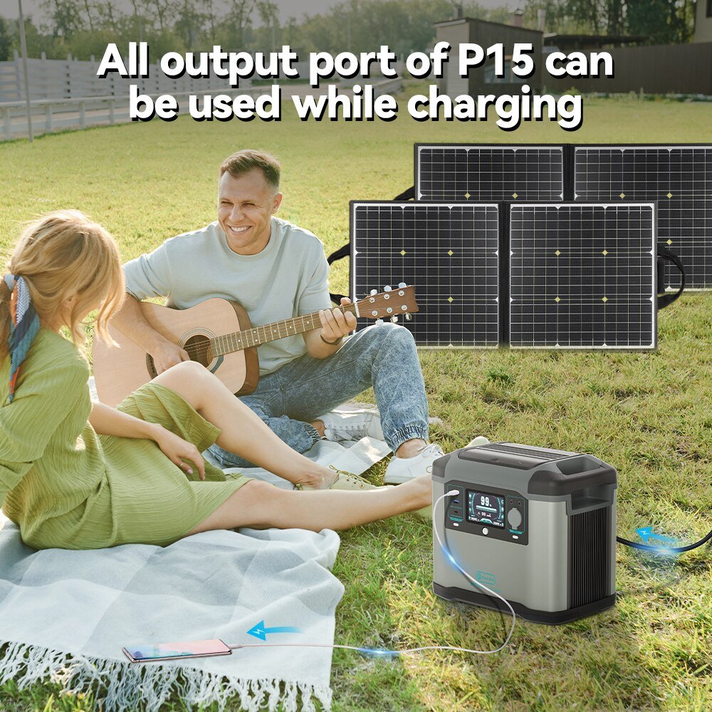 Flashfish P15 UPS Portable Power Station | 1500W 1008Wh - flashfishsolargenerator