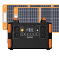 【LFP】Flashfish F132 + 2×TSP100 Solar Generator Kit | 1000W 1048Wh + 200W Solar Panel - FlashFish.EU